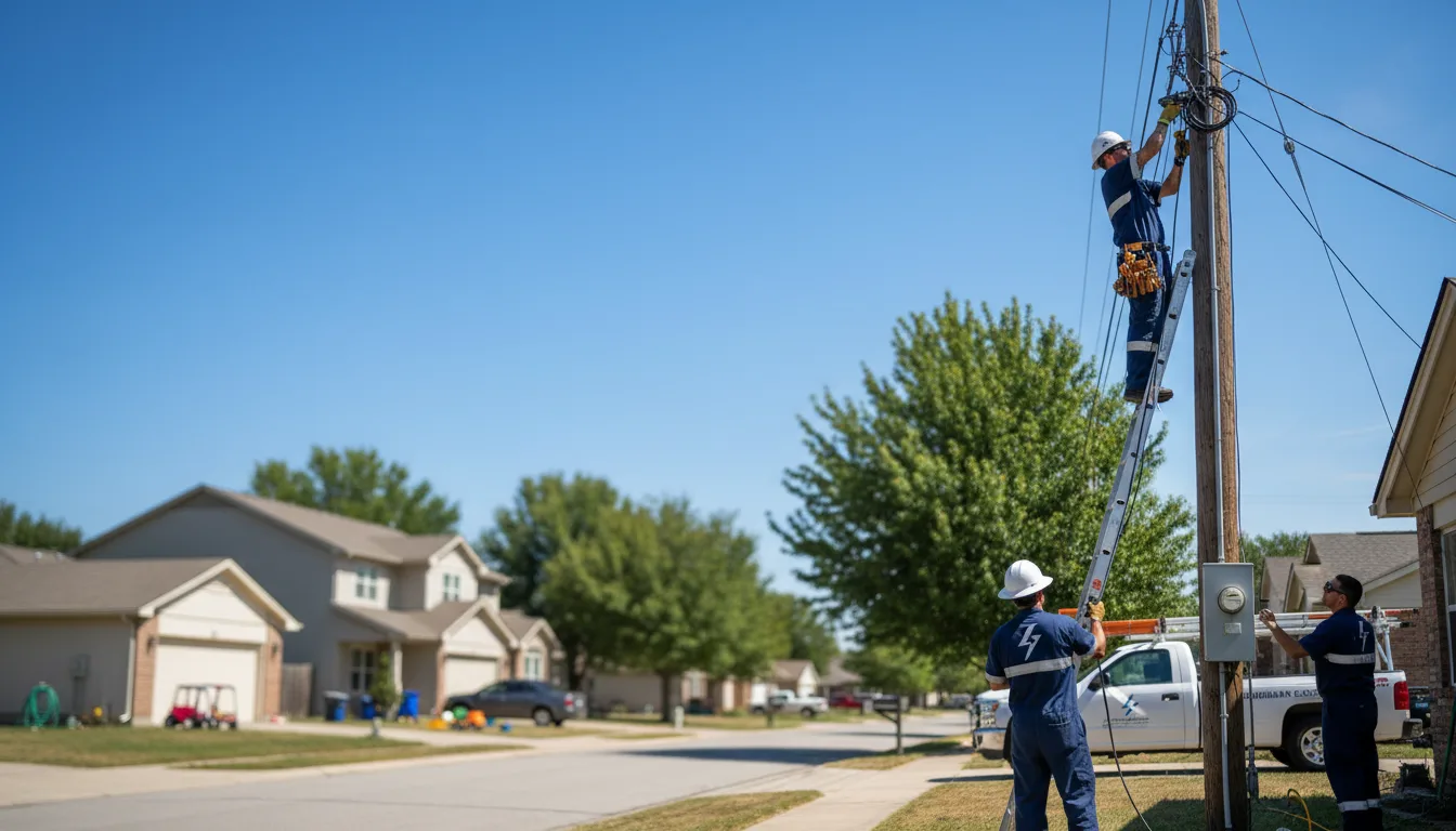 Residential electrician providing installation services in Hickory Hills, IL